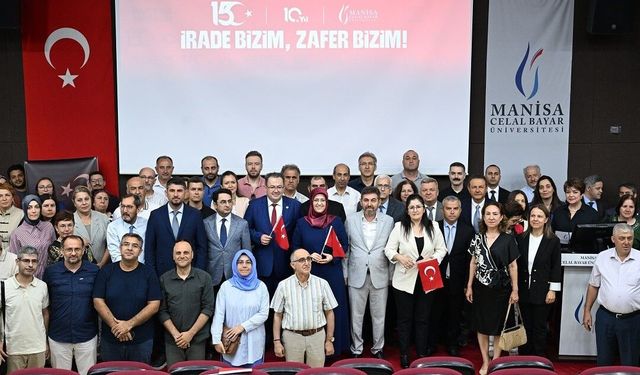 Manisa CBÜ'de 15 Temmuz anma programı gerçekleştirildi