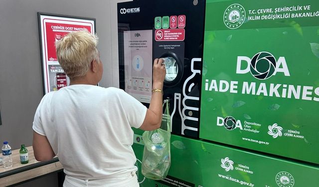 Manisa'da atık şişe ve kutuya para dönemi
