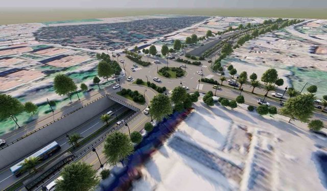 Turgutlu'nun trafik çilesini bitirecek dev projede ilk kazma vuruldu