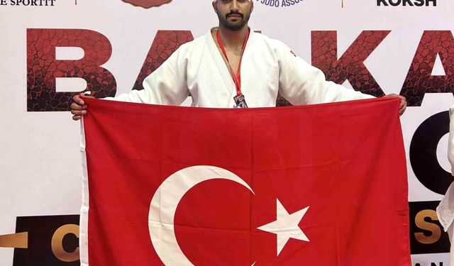 Başından sakatlandı pes etmeyerek Balkan üçüncüsü oldu