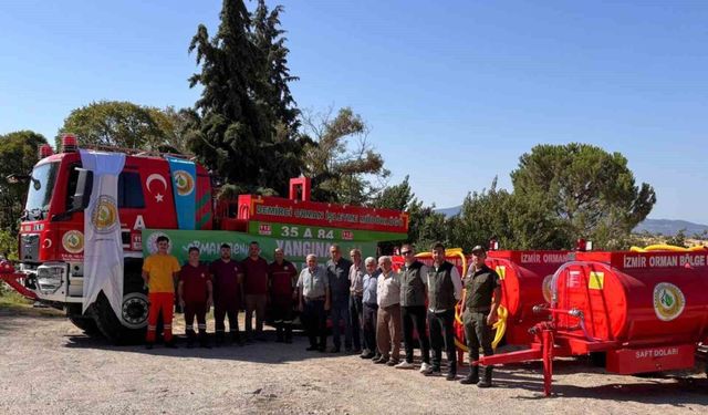 Demirci'de orman yangınlarına karşı 3 tonluk güç