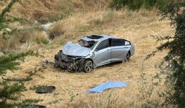 Kontrolden çıkan otomobil takla attı: 1 ölü