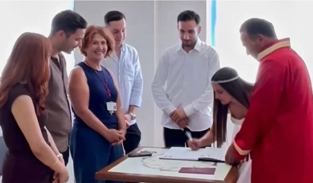 Nikahları hastane odasında kıyıldı