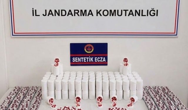 Manisa'da 11 bin 214 adet sentetik hap ele geçirildi