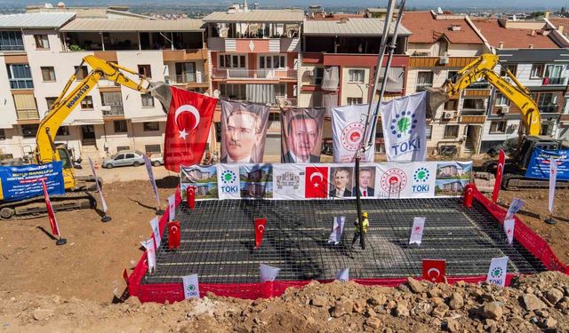 Manisa'da 137 konutluk projenin temeli atıldı
