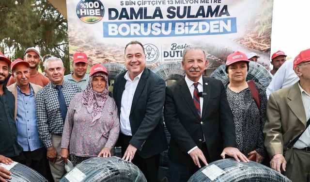 Salihli'de 500 üreticiye damlama sulama desteği