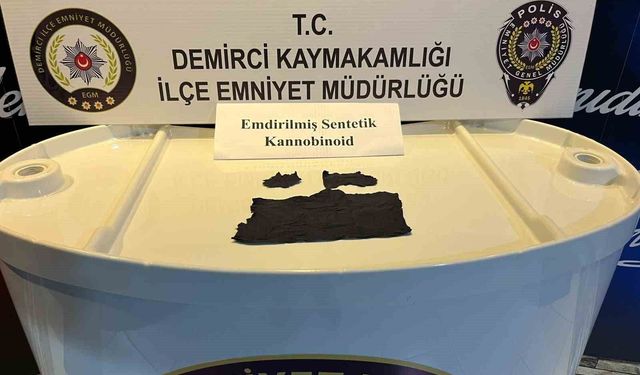 Demirci'de uyuşturucu operasyonu: 1 tutuklama