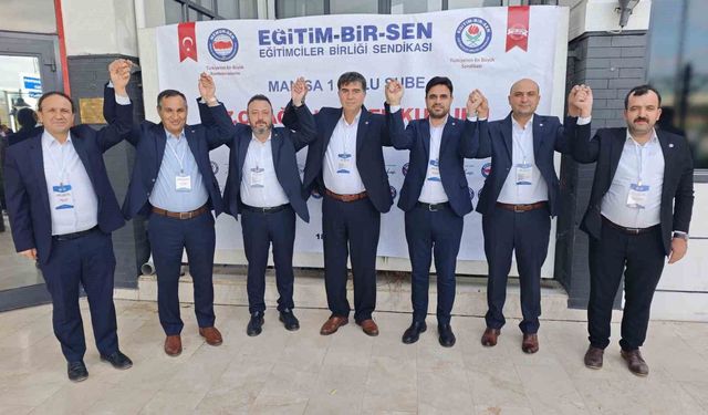 Eğitim-Bir-Sen Manisa'da Ahmet Yasav güven tazeledi