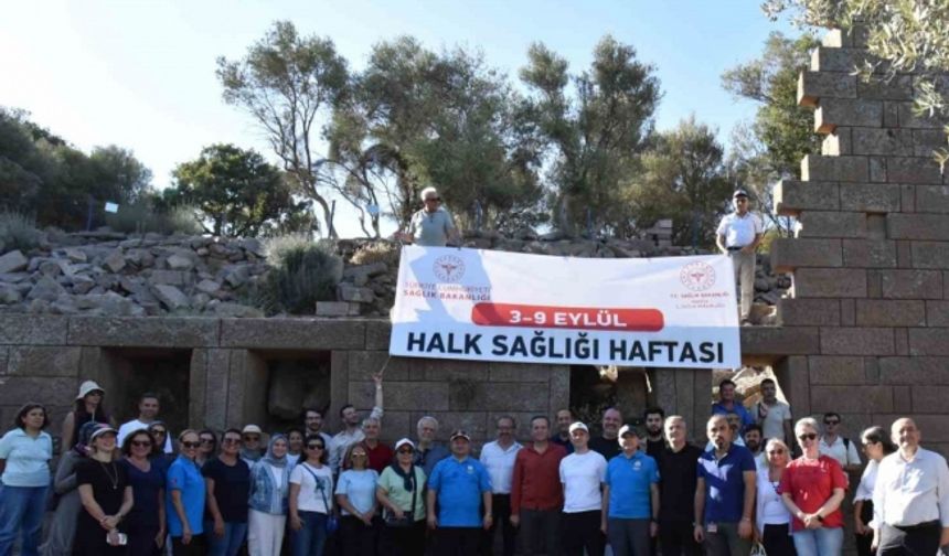 Aigai antik kentinde sağlık için yürüdüler