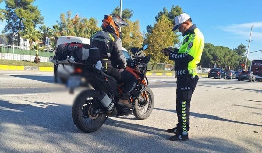 Manisa’da motosiklet denetimlerinde 716 sürücüye ceza