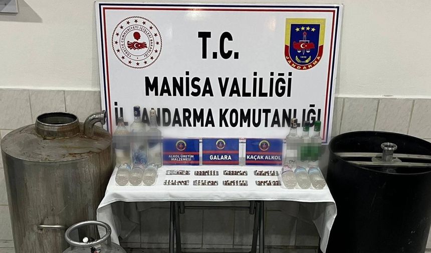 Manisa’da jandarmadan sahte içki operasyonu