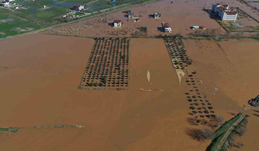 Salihli'de felaketin boyutu havadan görüntülendi