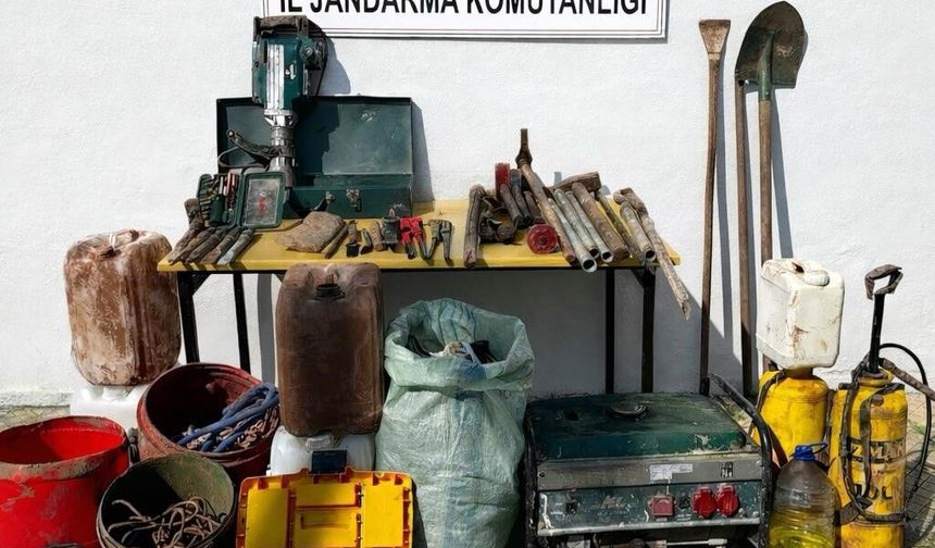 Turgutlu Çaldağı'nda kaçak kazıya suçüstü