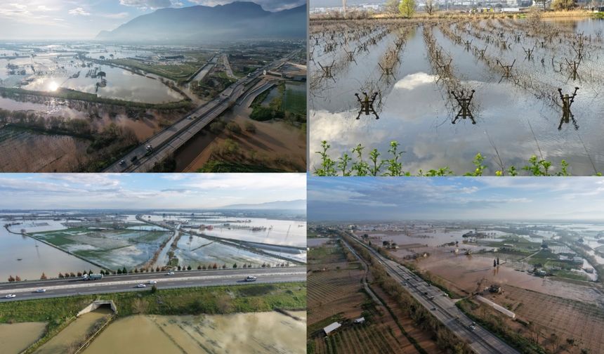 Manisa’ya 1 ayda yıllık yağışın yarısından fazla yağdı