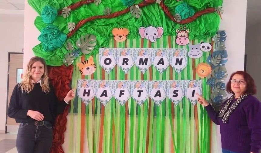 Sarıgöl'de Orman Haftası Panosu büyük ilgi gördü