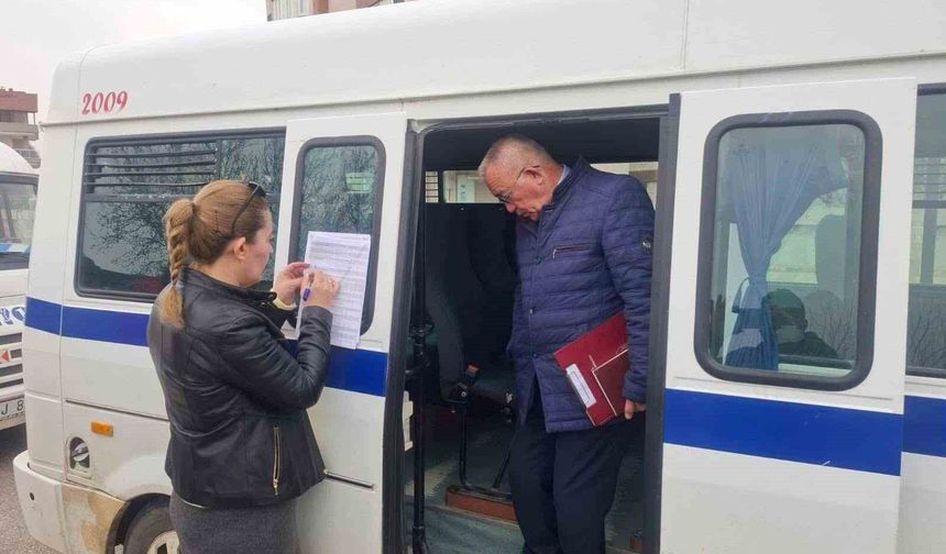 Sarıgöl'de servislere kapsamlı denetim