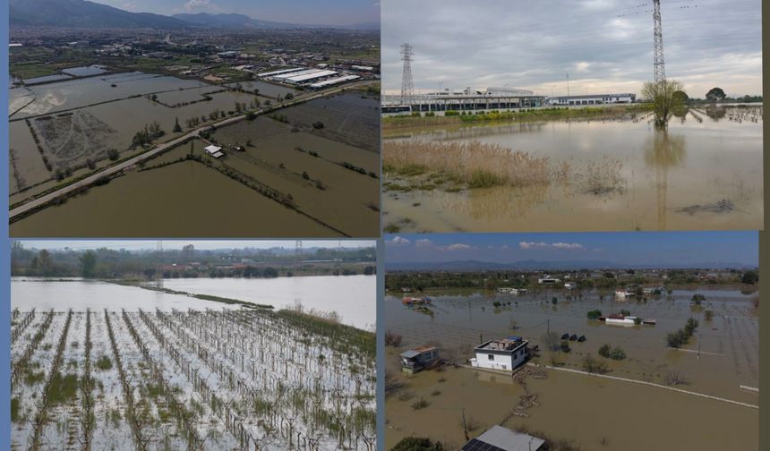 Gediz Ovası günlerdir sular altında