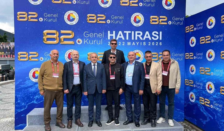 Manisa TSO heyeti TOBB 82. Genel Kurulu'na katıldı