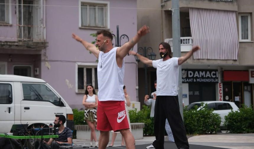 Meydanda spor ve müzik coşkusu