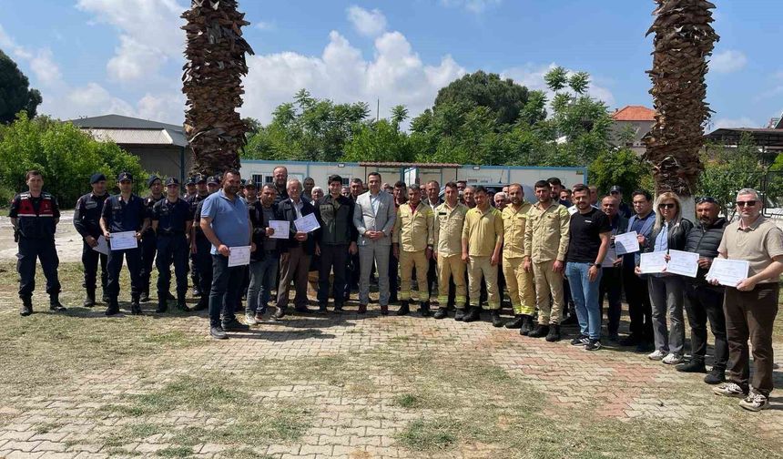 Sarıgöl'de 95 kişiye yangın eğitimi