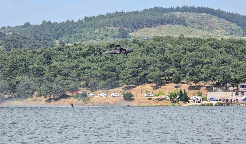 Jandarmadan nefes kesen 'suda arama kurtarma' tatbikatı
