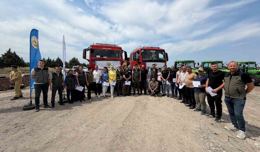 SODOS'un yangın kahramanları sertifikalarını aldı