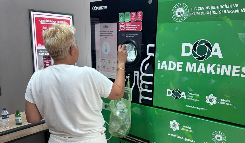 Manisa'da atık şişe ve kutuya para dönemi
