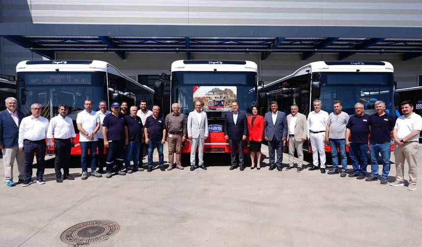 Manisa'nın ulaşım filosuna 15 yeni otobüs