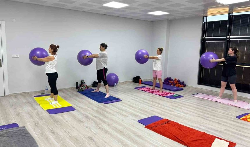 Turgutlu'da kadınlar spora ritmiyle güç katıyor