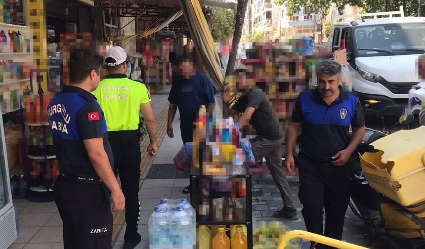 Turgutlu'da kaldırım işgallerine geçit yok