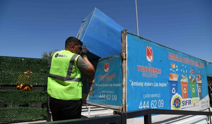 Yunusemre'de 150 tonluk geri dönüşüm başarısı