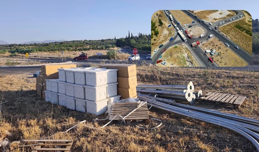 Ölüm kavşağında sinyalizasyon çalışması başlatıldı