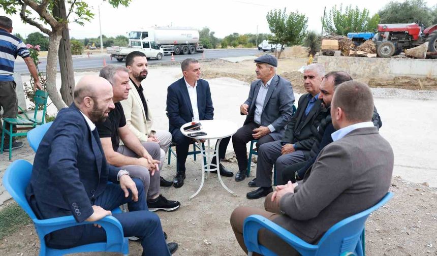 Başkan Şimşek muhtarlarla bire bir temasta