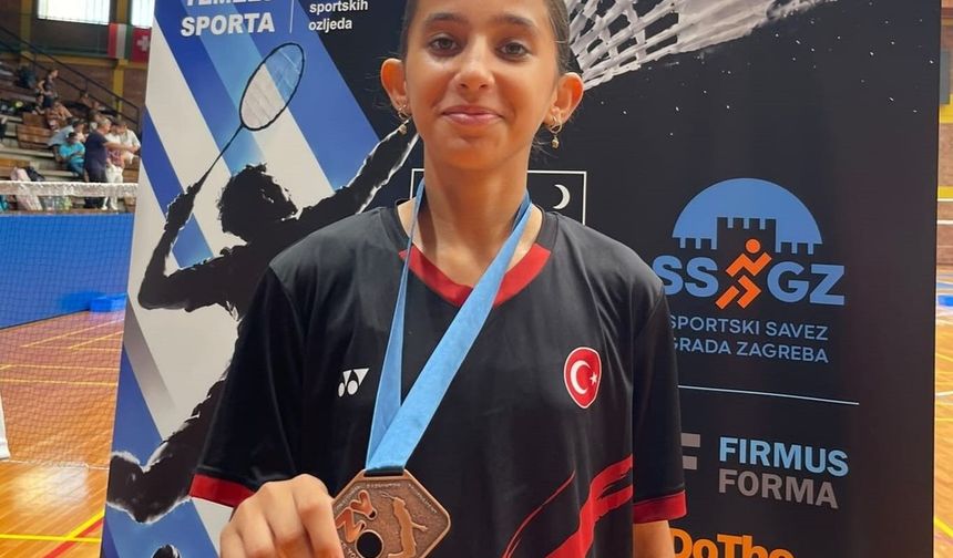 Manisalı Irmak, Hırvatistan'da kürsüye çıktı