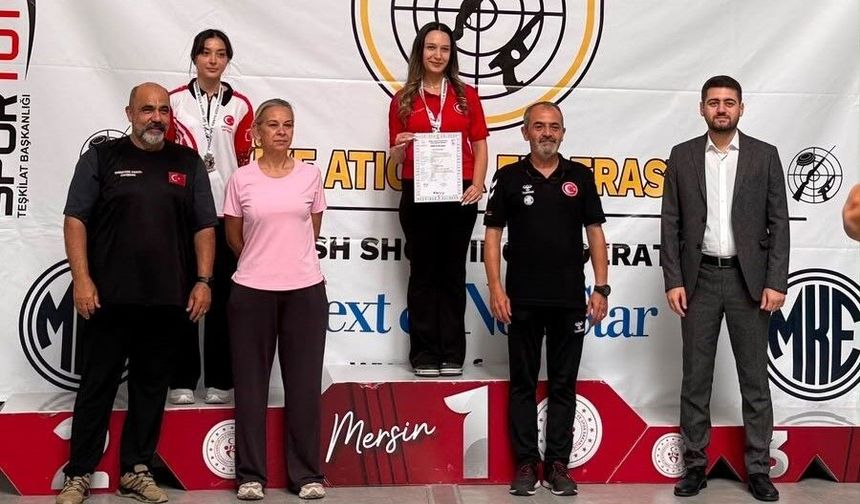 Manisalı milli sporcu Denktaş'tan rekor üstü atış