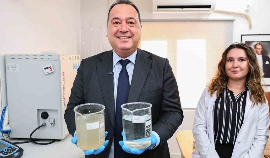 Başkan Dutlulu hizmete giren arıtma tesisinde incelemelerde bulundu