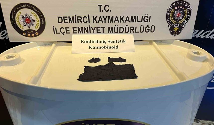 Demirci'de uyuşturucu operasyonu: 1 tutuklama