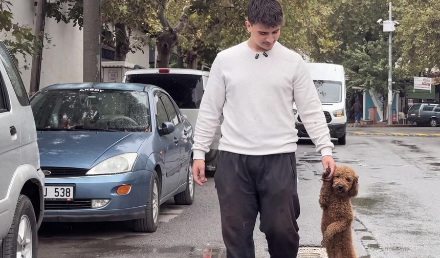 Köpeğini patisinden tutarak yürüten vatandaştan açıklama