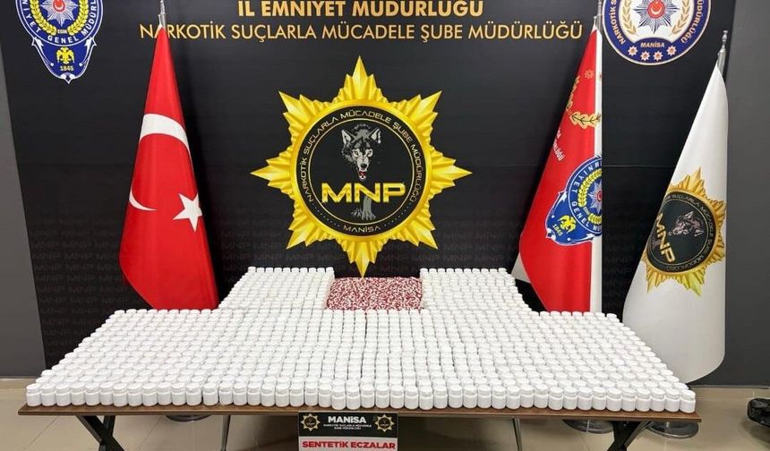 Manisa'da 57 bin uyuşturucu hap ele geçirildi
