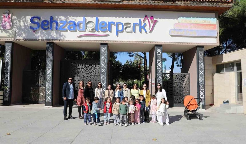 Minik misafirler Şehzadelerpark'ta hem öğrendi hem eğlendi