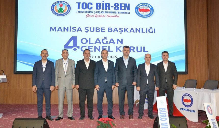 TOÇ Bir-Sen Manisa'da Uğur Bayil güven tazeledi