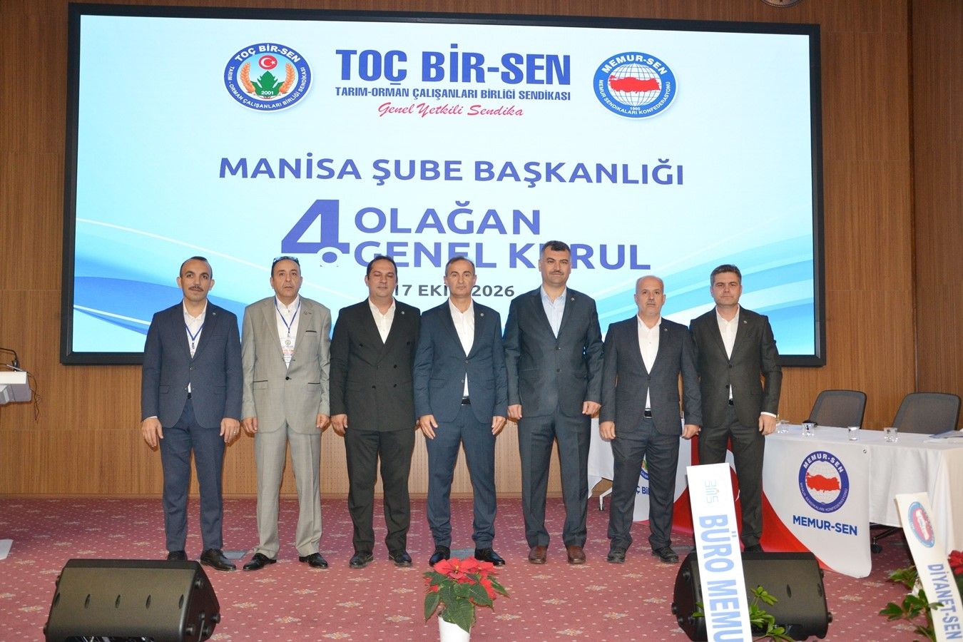 TOÇ Bir-Sen Manisa'da Uğur Bayil güven tazeledi